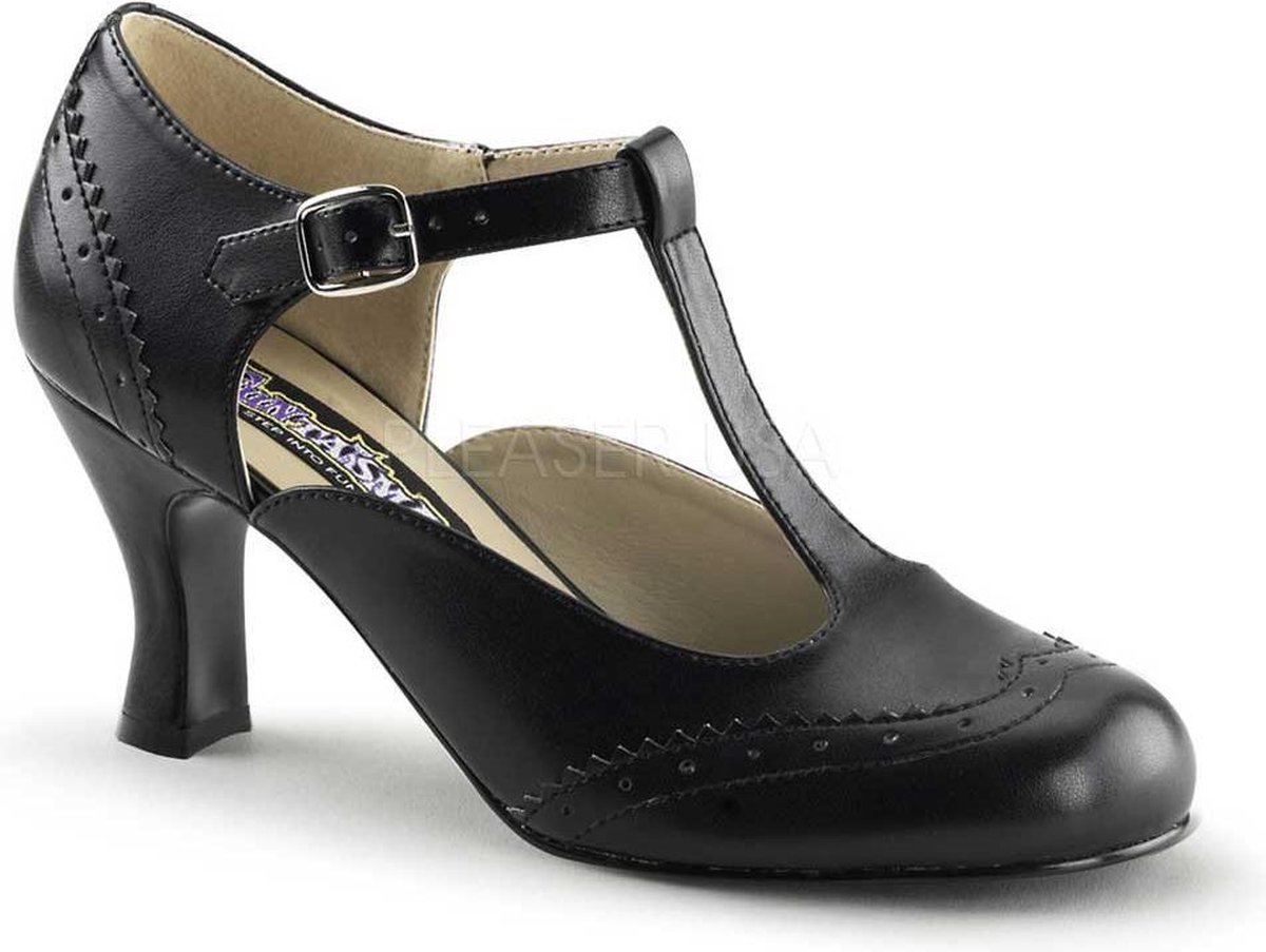 Funtasma Pumps -40 Shoes- FLAPPER-26 US 10 Zwart