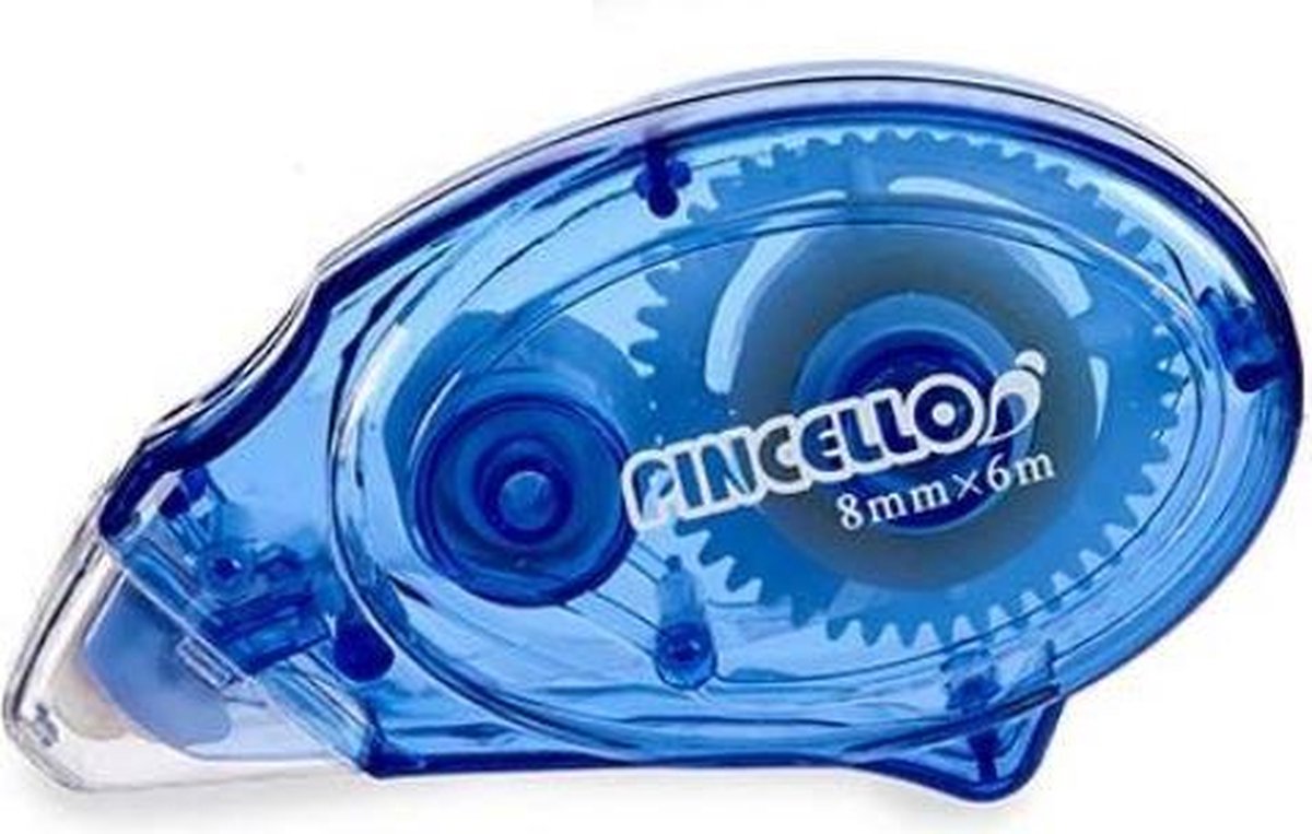 Pincello Lijmroller 8 Mm 6 Meter Blauw/wit