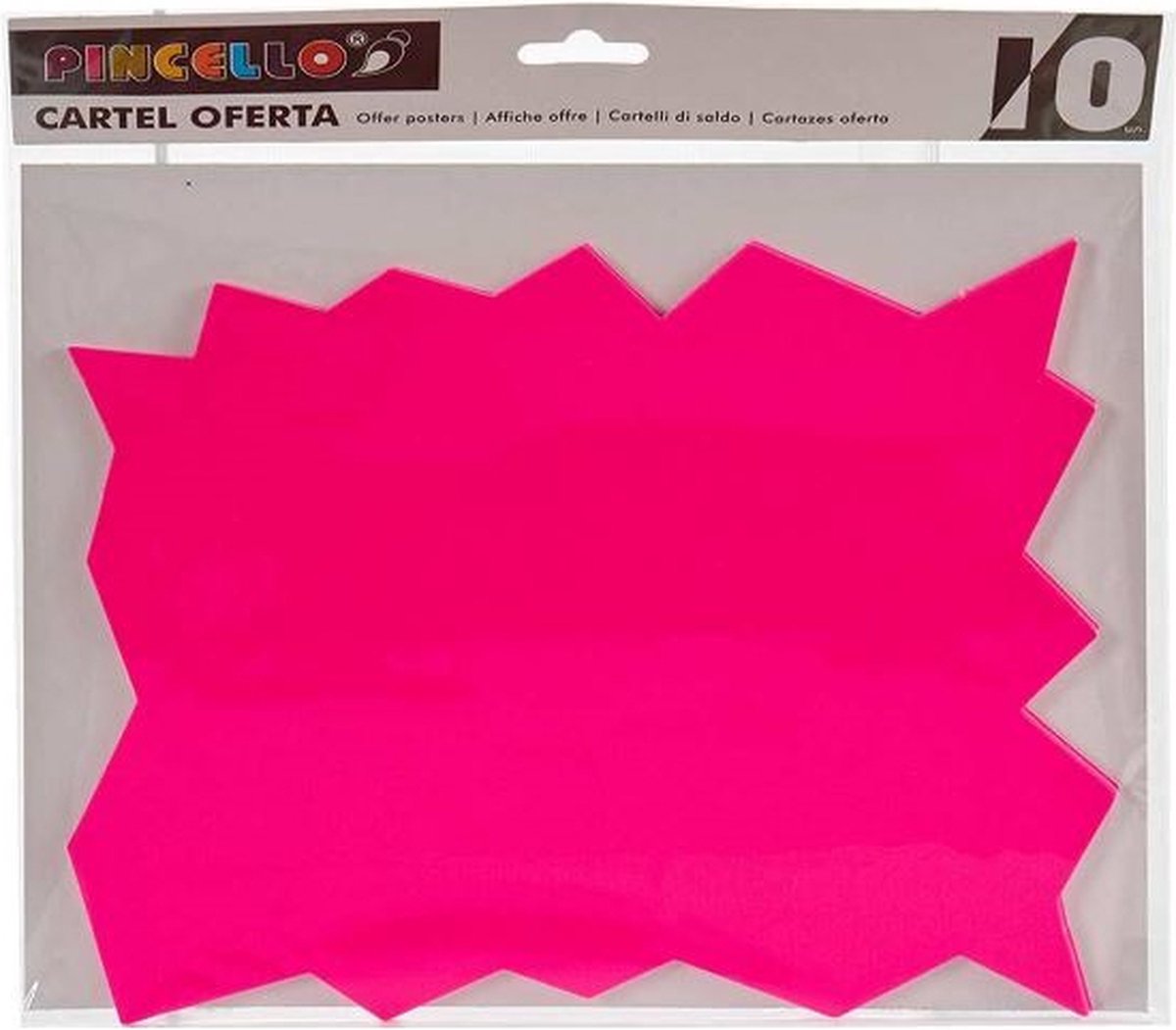 Pincello Promotiestickers 25 X 26,5 Cm Papier Roze 10 Stuks