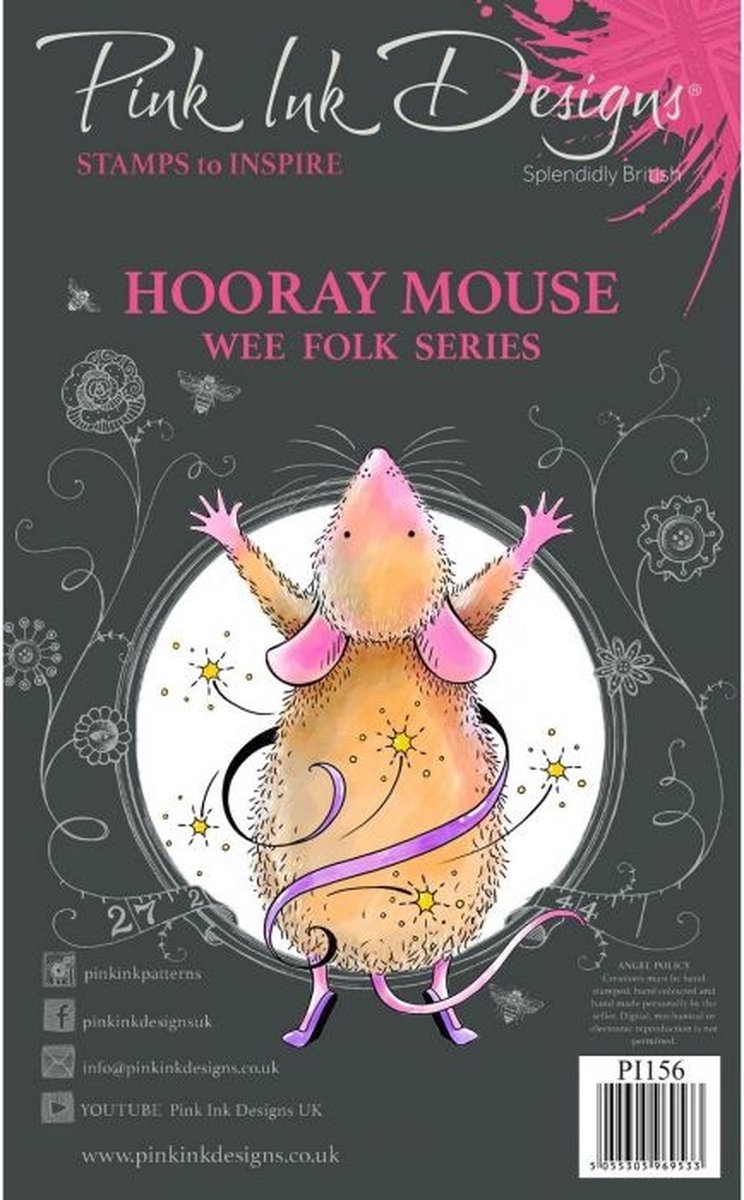 Hooray Mouse Clear Stamp Set (PI156)