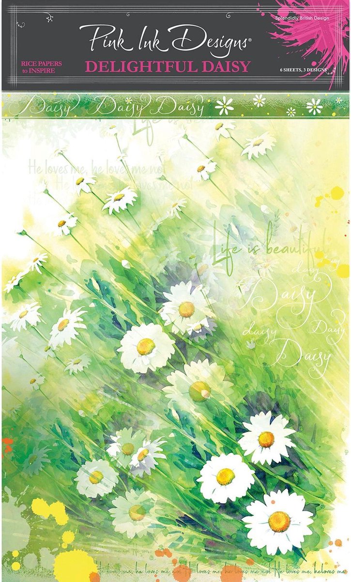 Pink Ink Designs - Rijst Papier Delightful Daisy