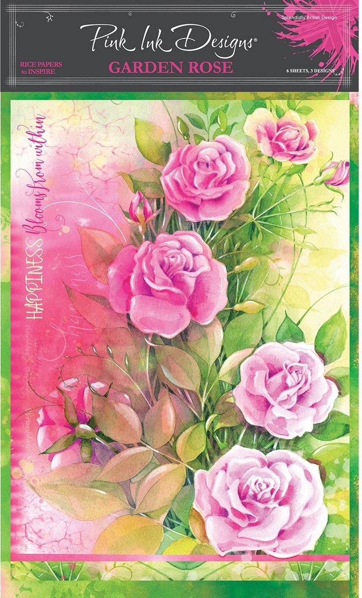 Pink Ink Designs - Rijst Papier Garden Rose