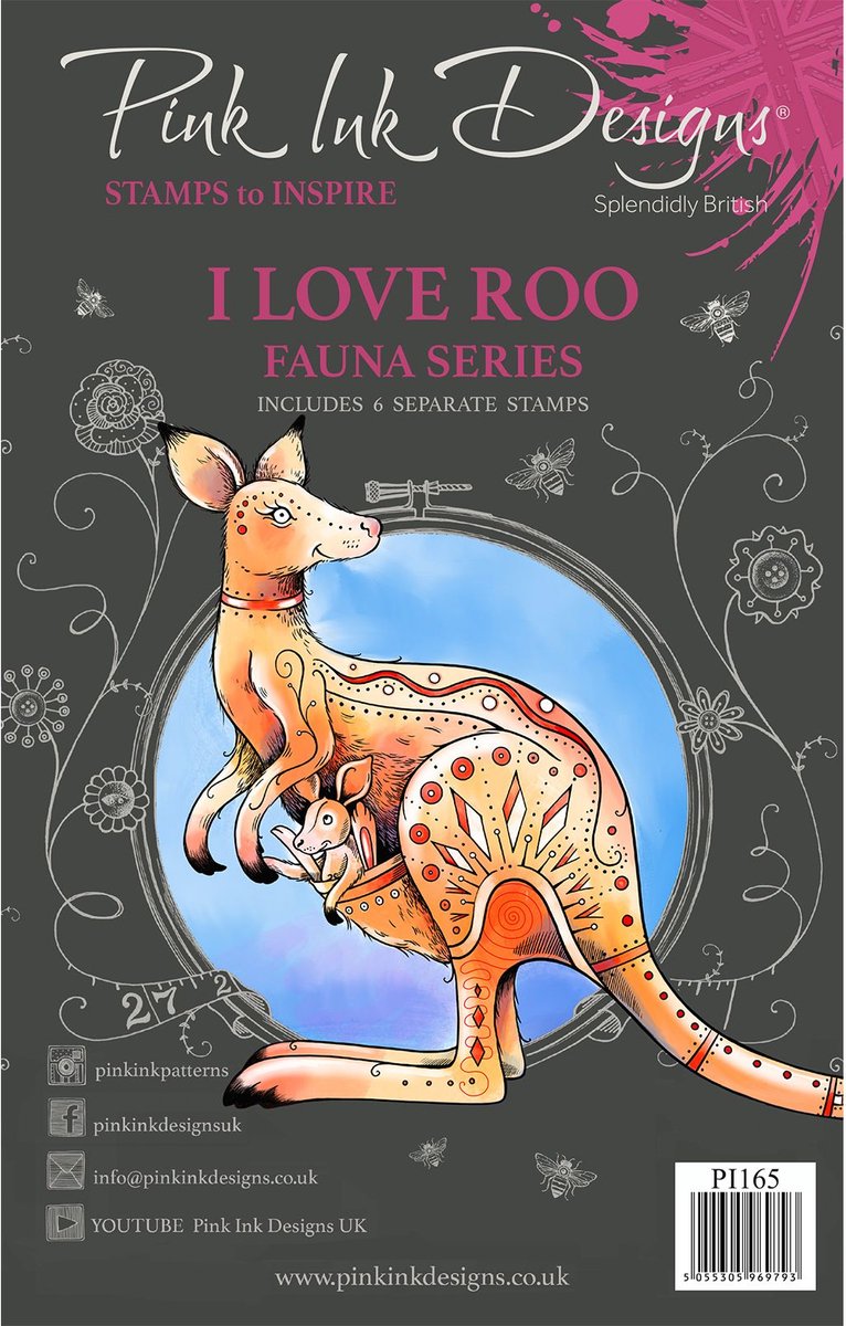 Pink Ink Designs Clear Stamp Set I Love Roo 15,2x20,8cm