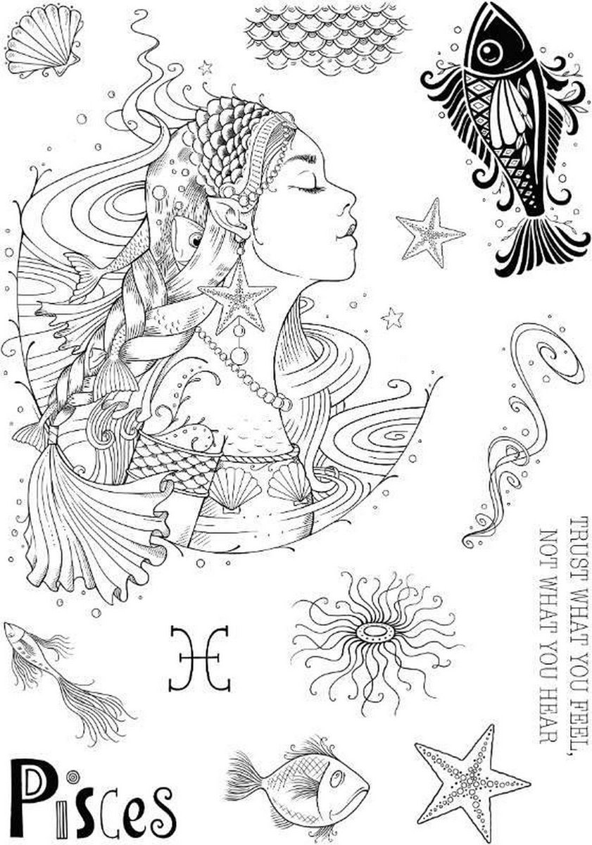 Pink Ink Designs Clear Stamp Set Pisces & The Empath 15,24x20,32cm