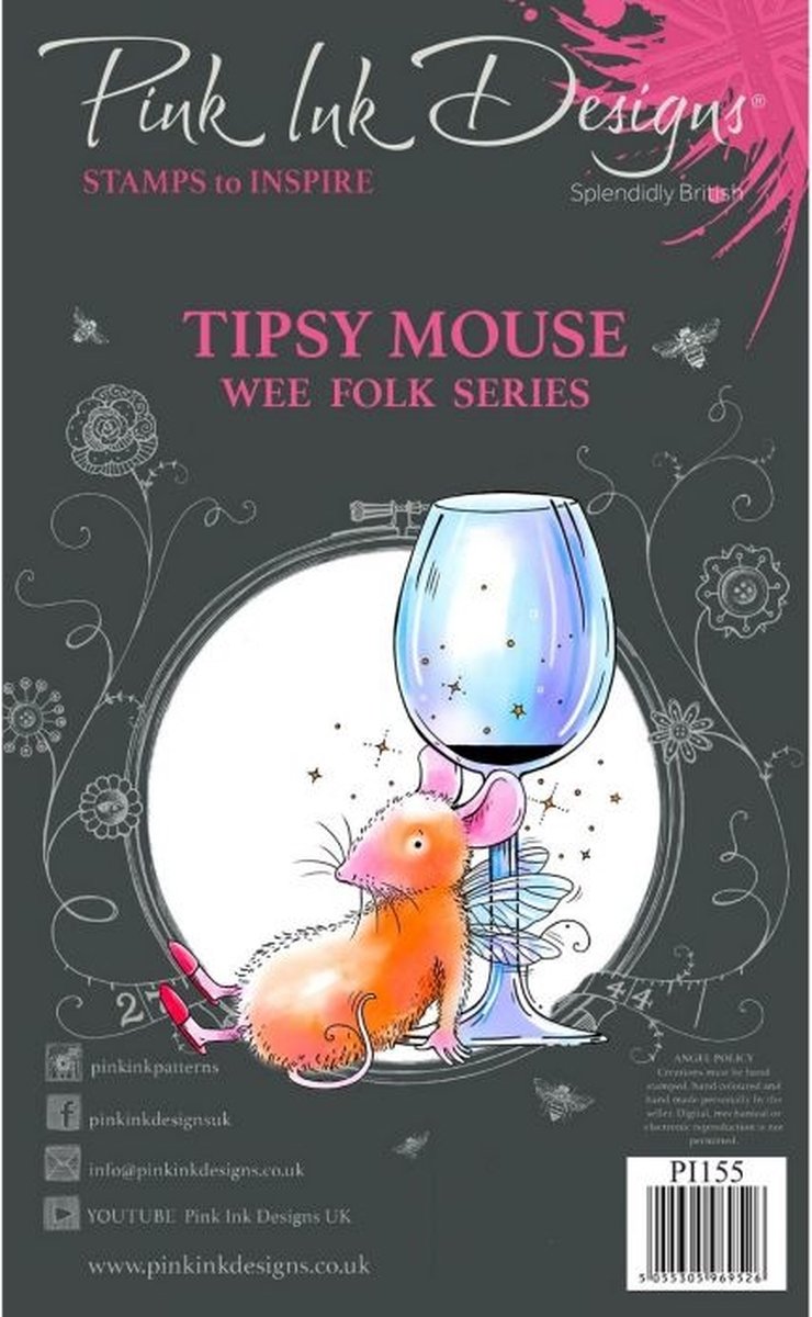 Tipsy Mouse Clear Stamp Set (PI155)