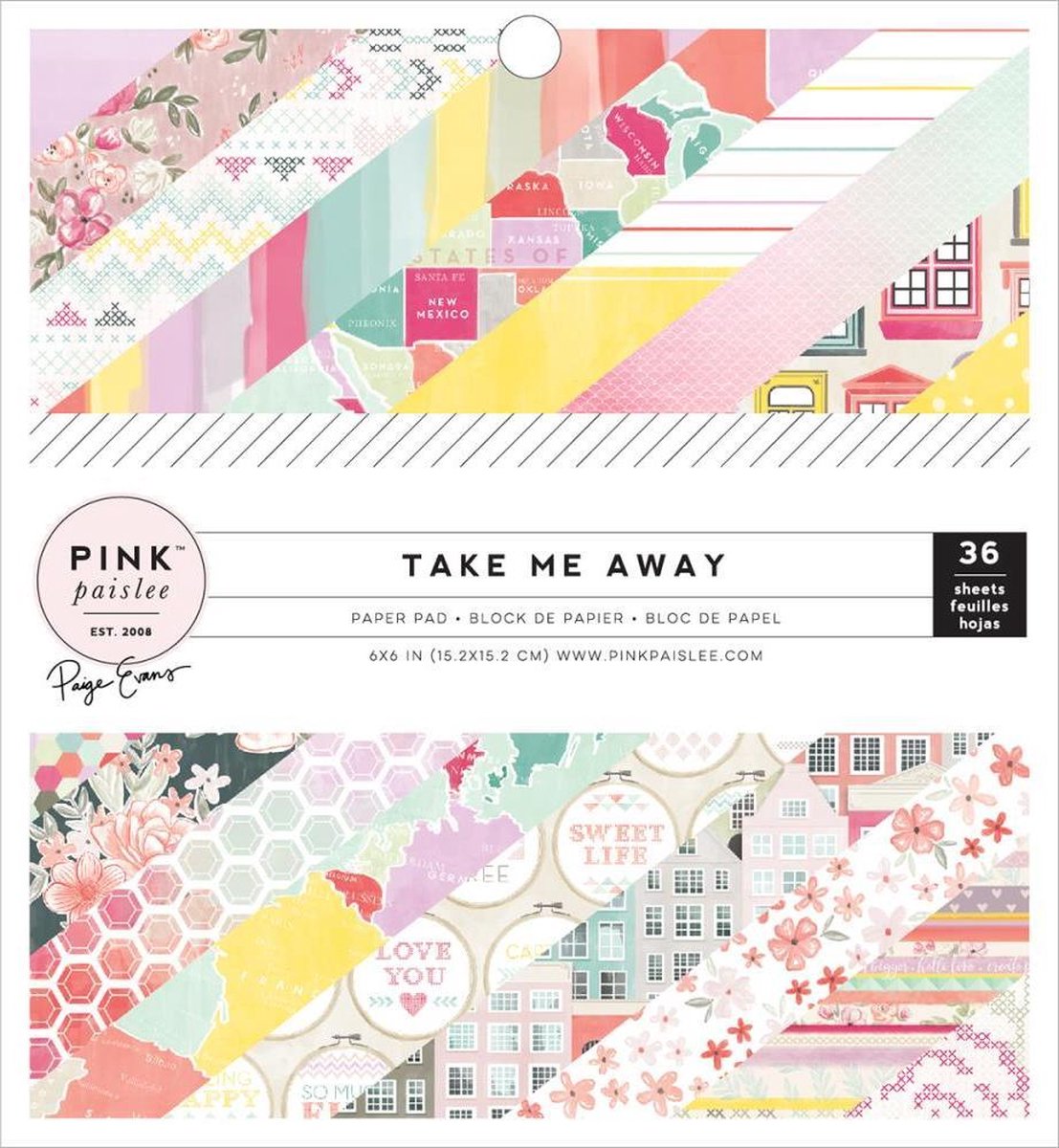 American Crafts: Pink Paislee Take Me Away 6x6