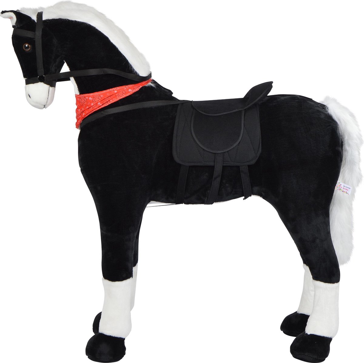 Pink Papaya Reuzen XXL Paard voor Kinderen Amadeus - 125 cm