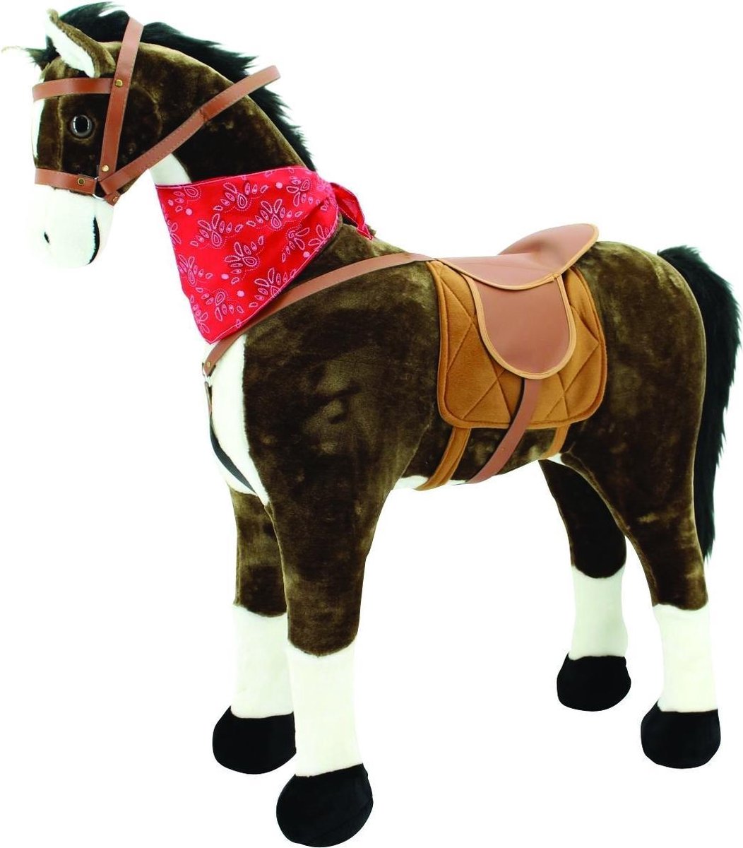 Pink Papaya Reuzen XXL Paard voor Kinderen Herkules - 125 cm