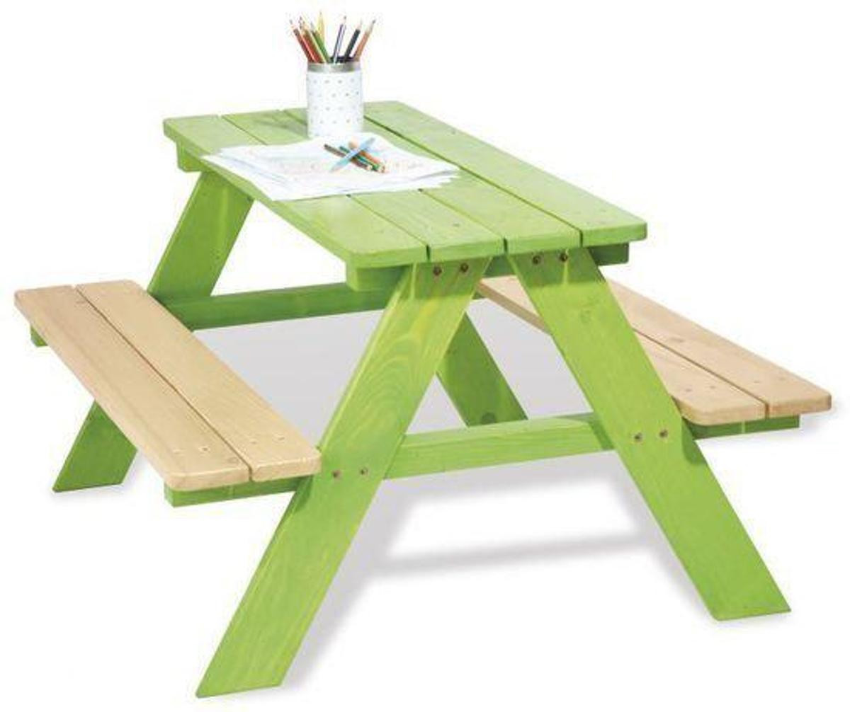   Kinderpicknicktafel Nicki voor 4 groen