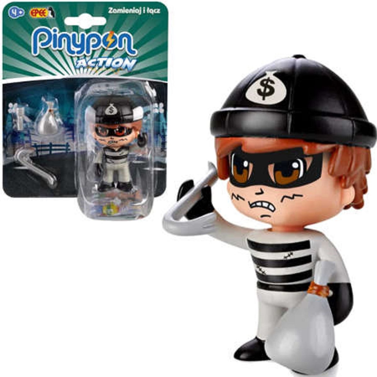 Pinypon Action Thief beeldje + accessoires