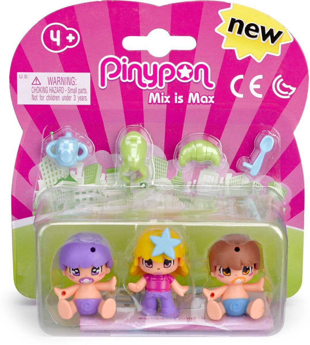 Speelfiguur Pinypon kids en babies