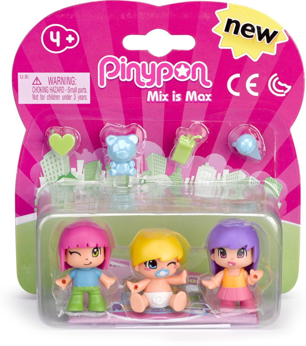 Speelfiguur Pinypon kids en babies