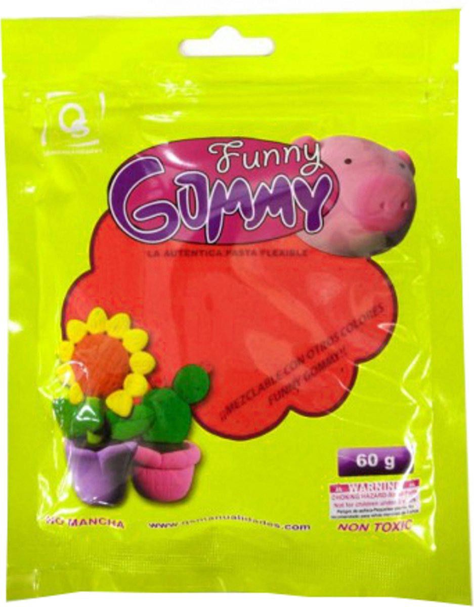 Funny Gummy Stuiter Klei Roze