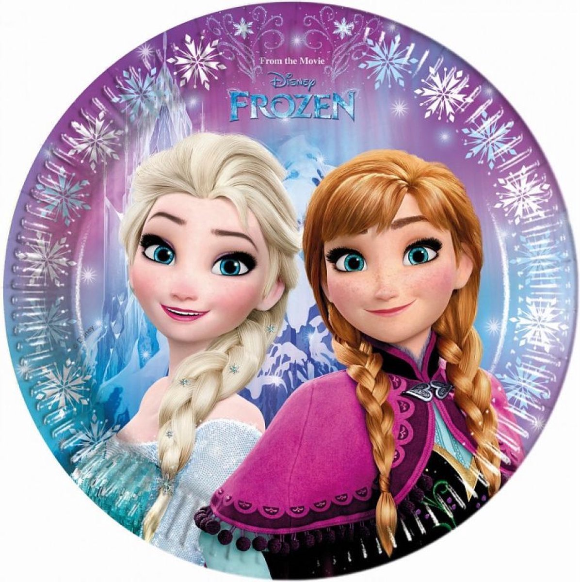 16 stuks papieren borden Frozen 23 cm