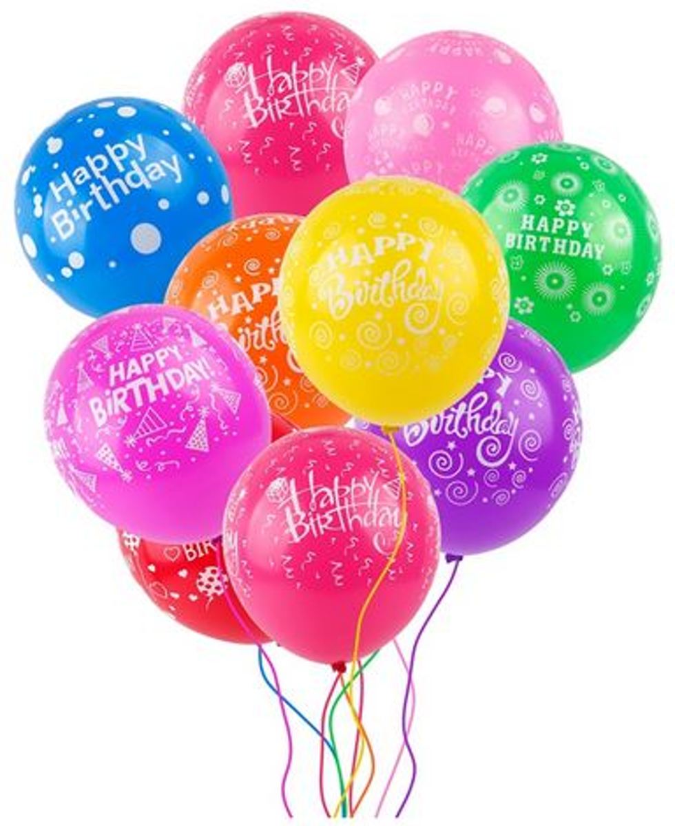 20 stuks ballonnen Happy Birthday multicolor 12 inch