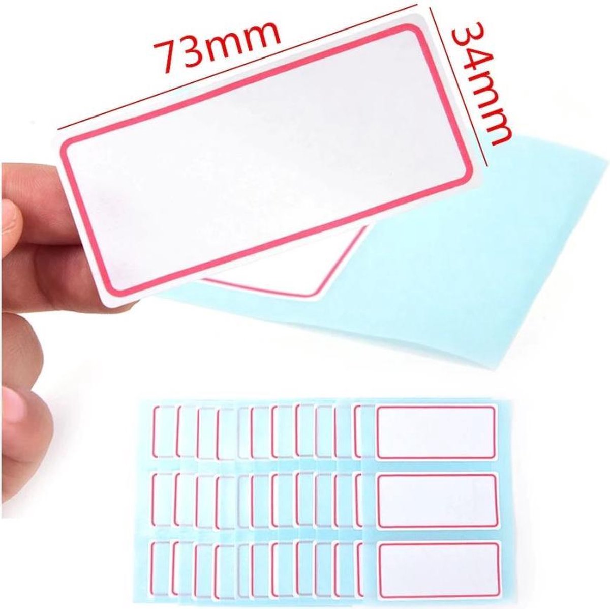 36 stuks labels - stickers - naamstickers 73x34mm