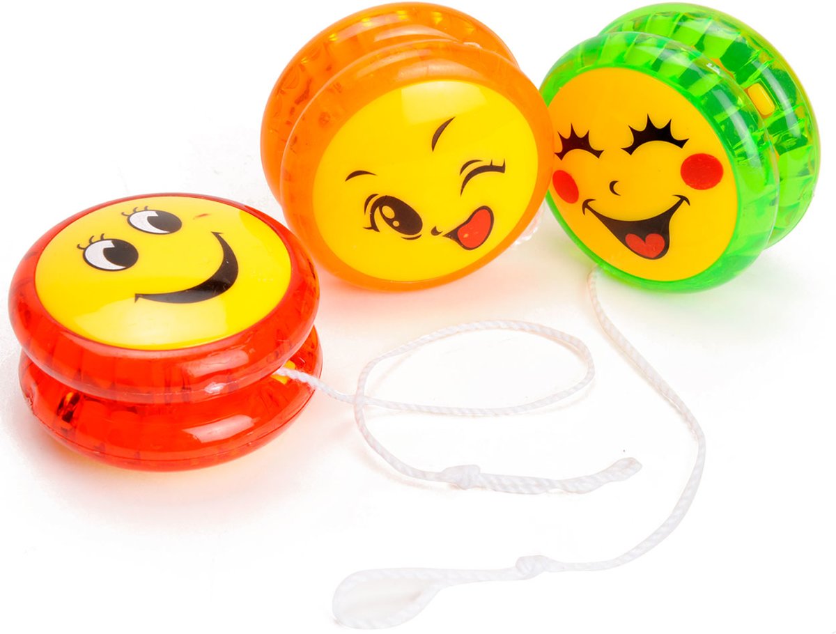 4 stuks jojo Smiley met licht