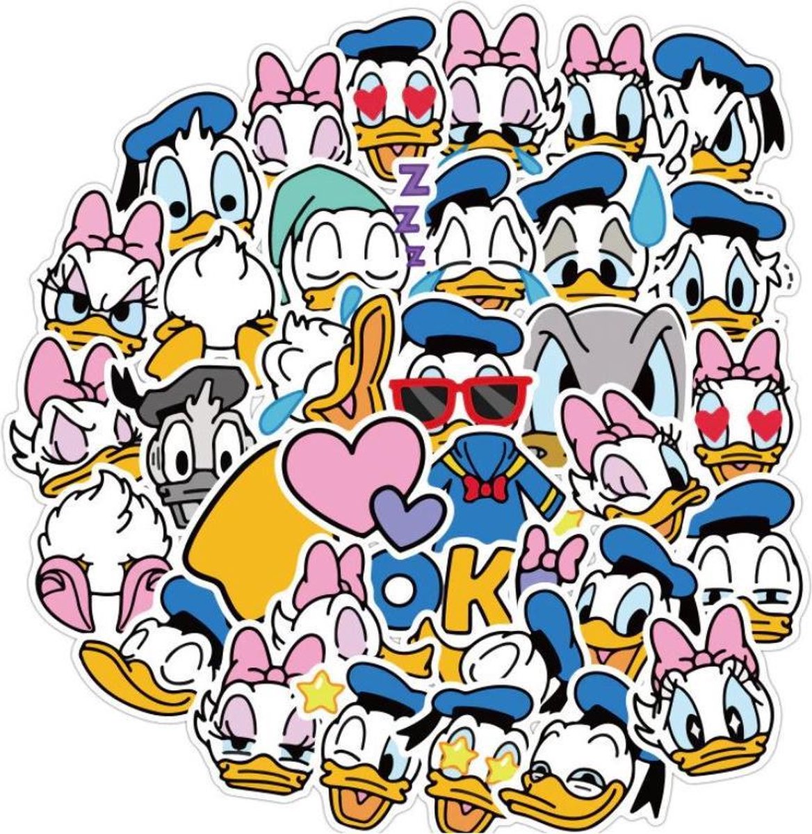 40 stuks stickers Donald Duck