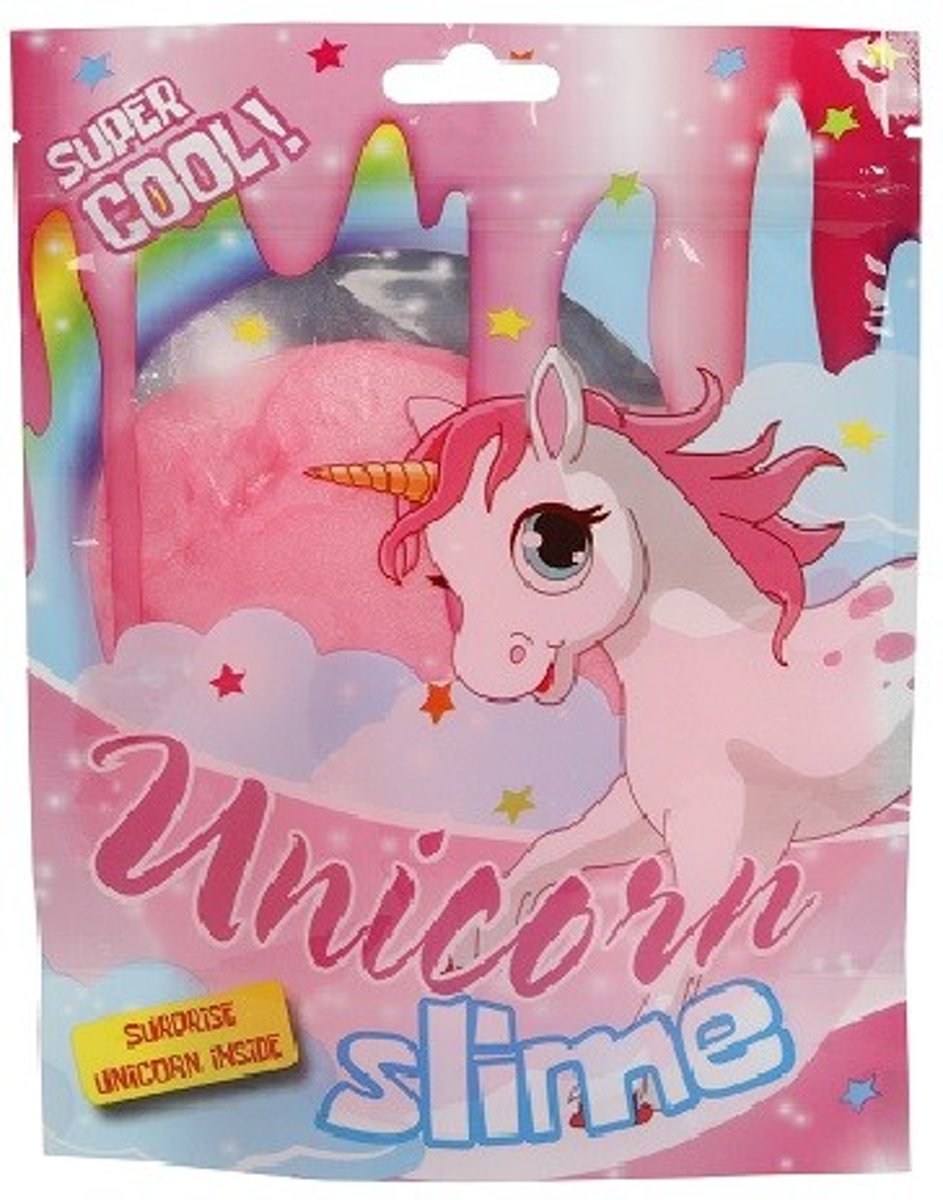 5 stuks Unicorn slijm met suprise eenhoorn - uitdeelzakjes