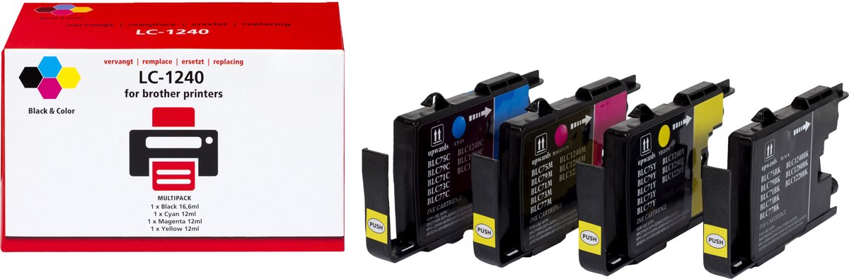 Huismerk Brother LC1240 4-pack inktcartridges