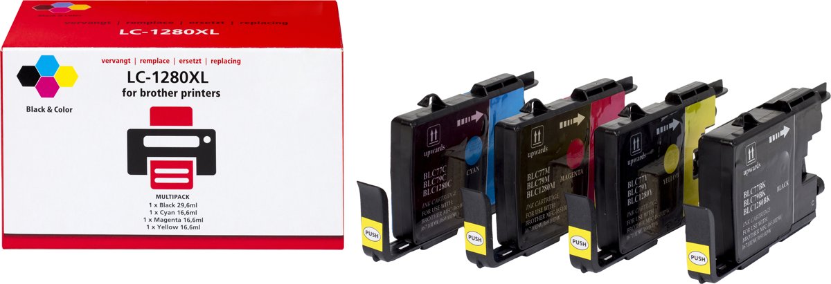 Huismerk Brother LC1280XL 4-pack inktcartridges