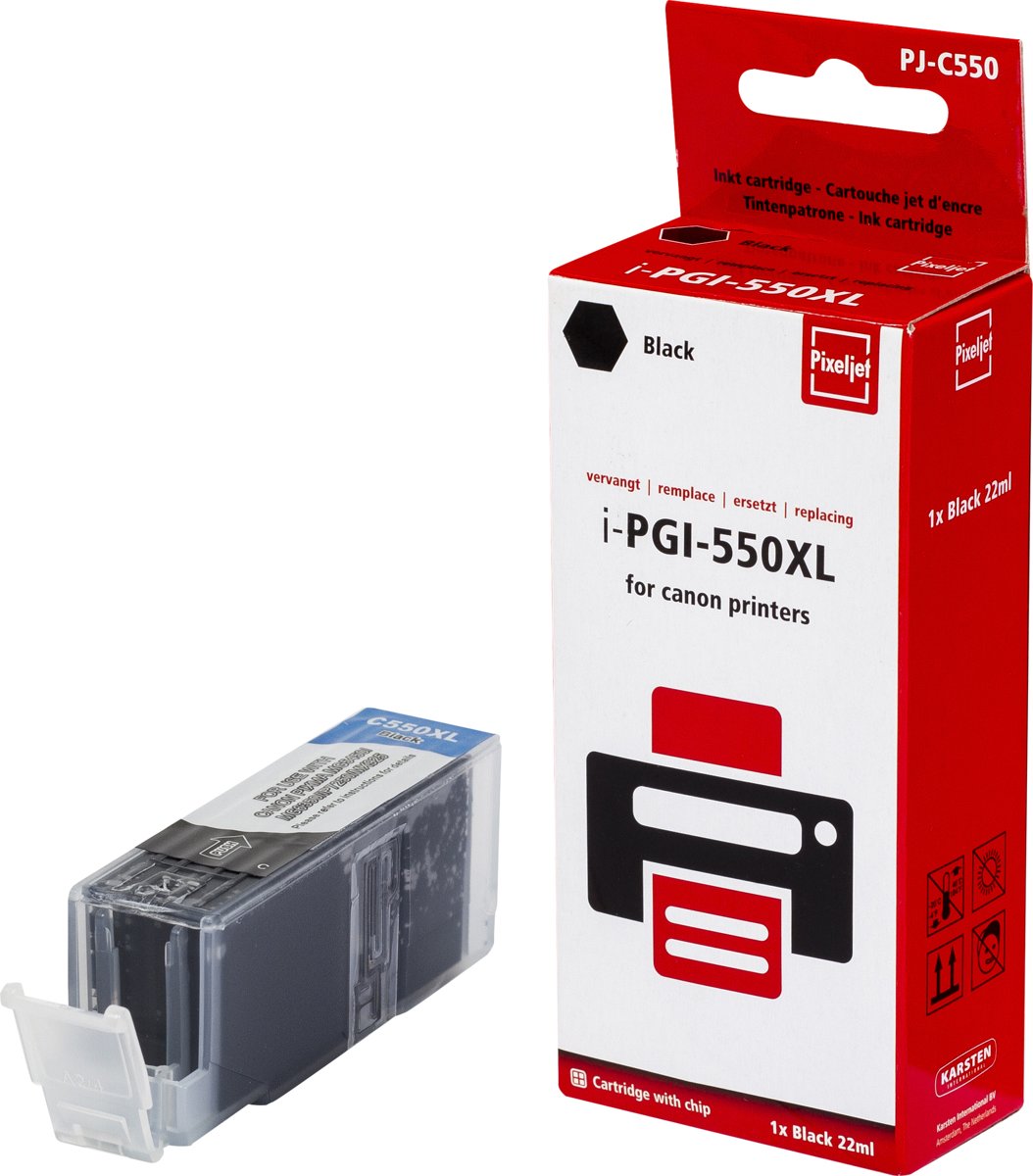 Pixeljet Canon PGI-550X zwart inktcartridge