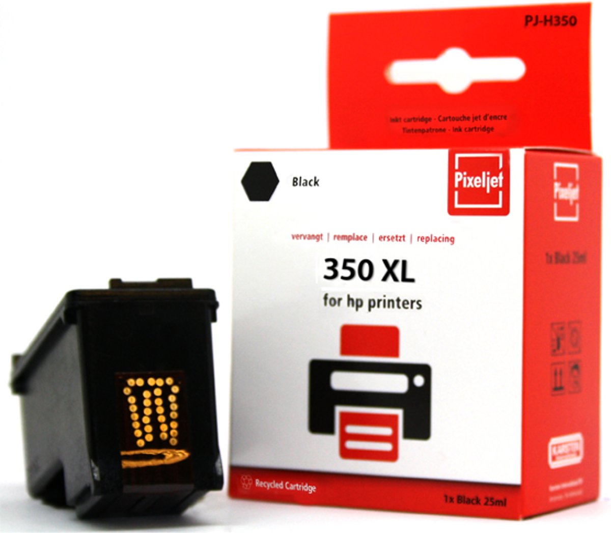 Pixeljet HP 350XL zwart inktcartridge