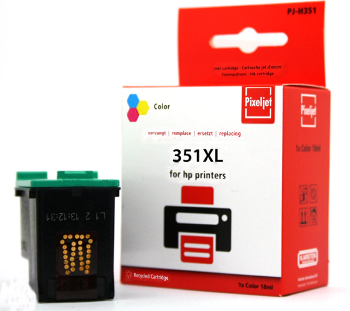 Pixeljet HP 351XL kleur cmy inktcartridge