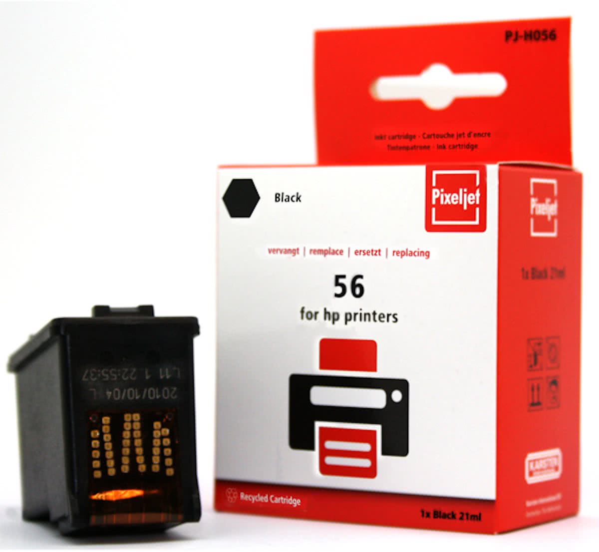 Pixeljet HP 56 zwart inktcartridge