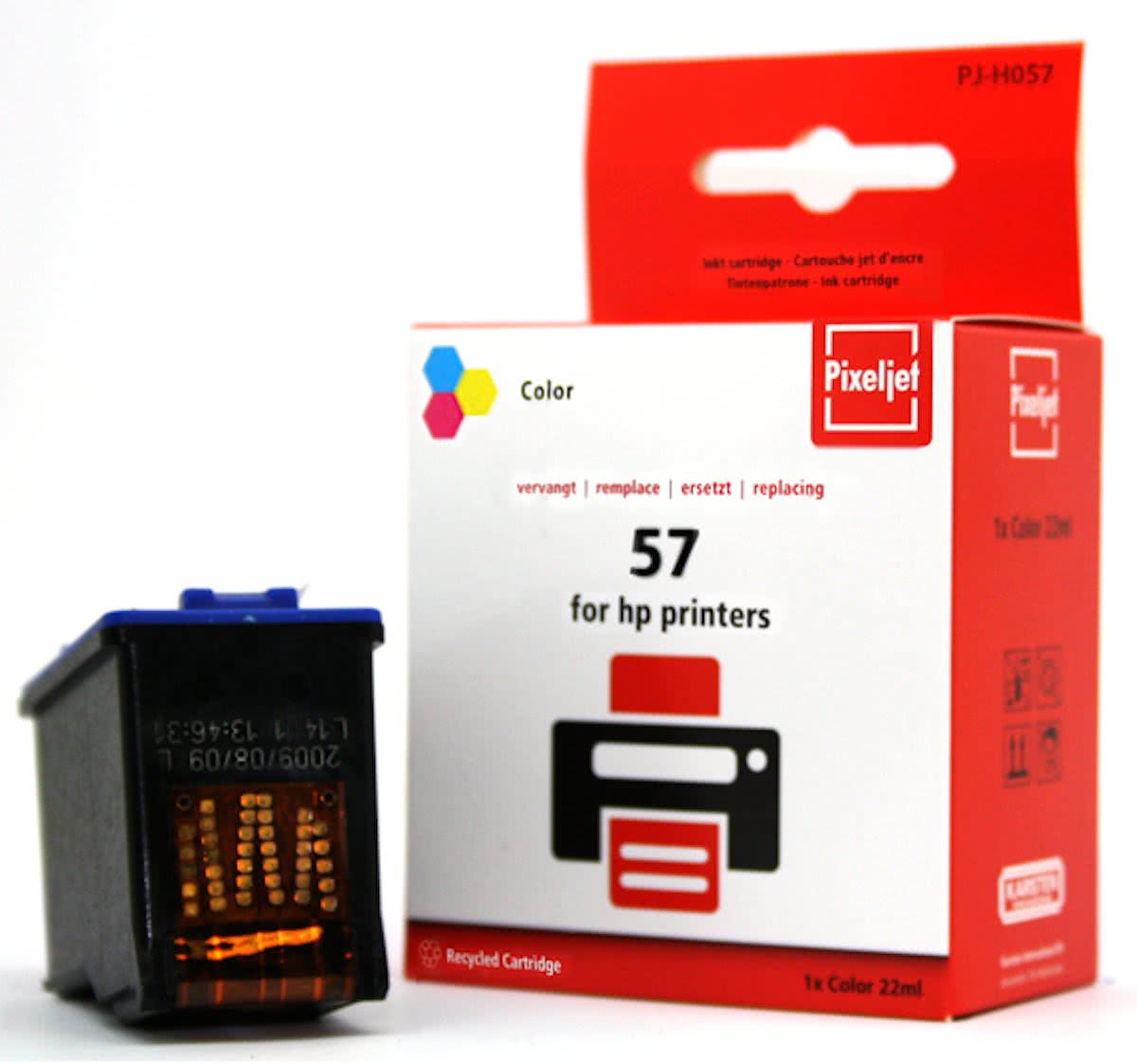 Pixeljet HP 57 kleur cmy inktcartridge