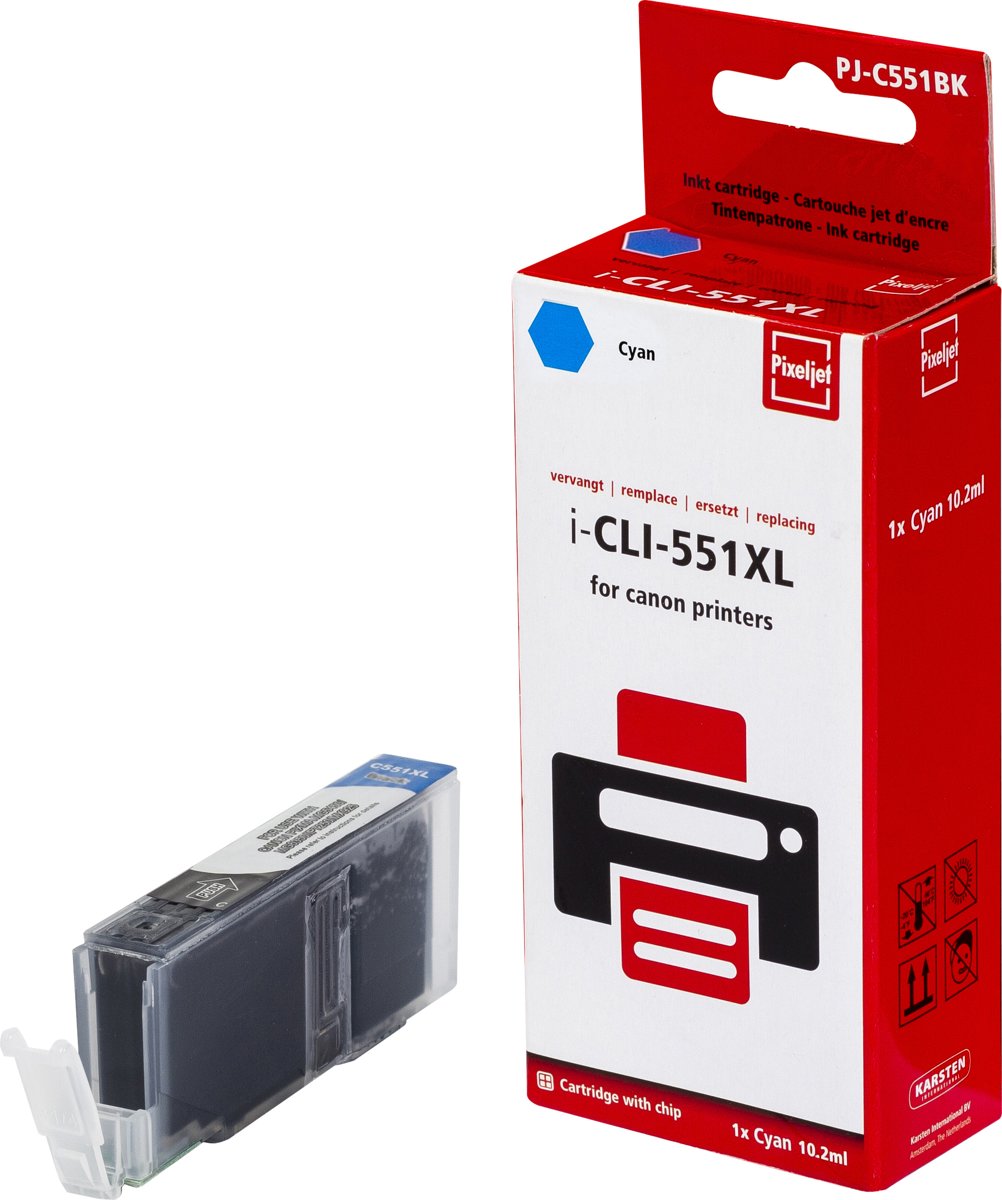 Pixeljet inktcartridge Canon CLI-551 XL