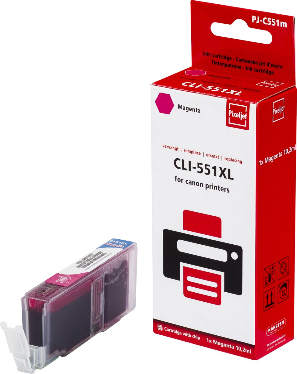 Pixeljet inktcartridge Canon CLI-551 XL