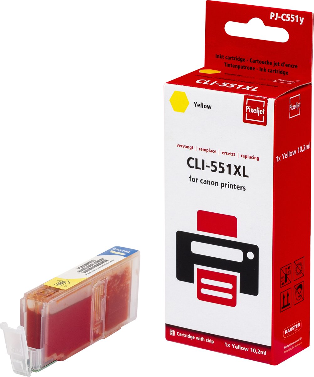 Pixeljet inktcartridge Canon CLI-551 XL