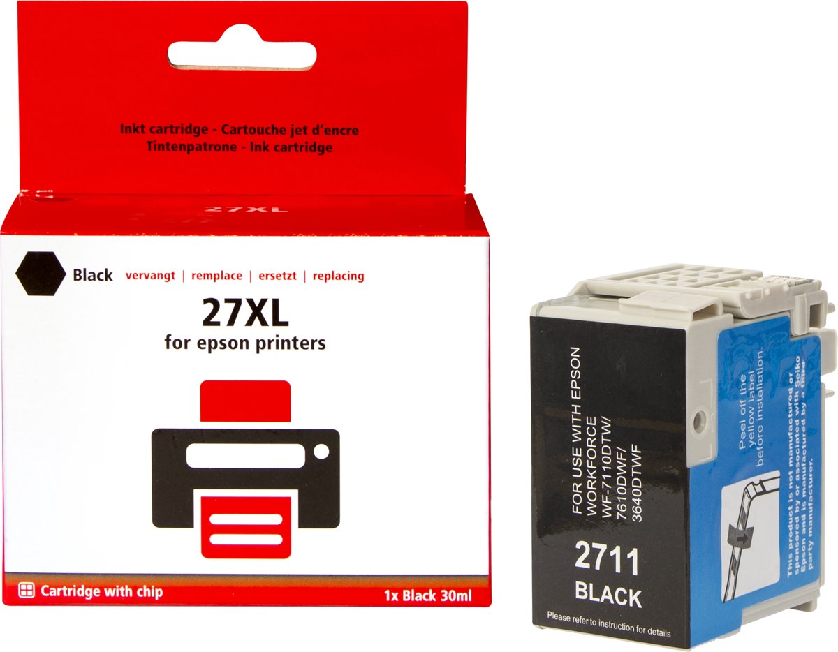 Pixeljet inktcartridge Epson 27XL bk (T2711)