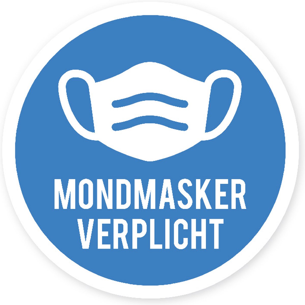 Mondmasker Verplicht NL 10 Stuks (9 x 9 cm)