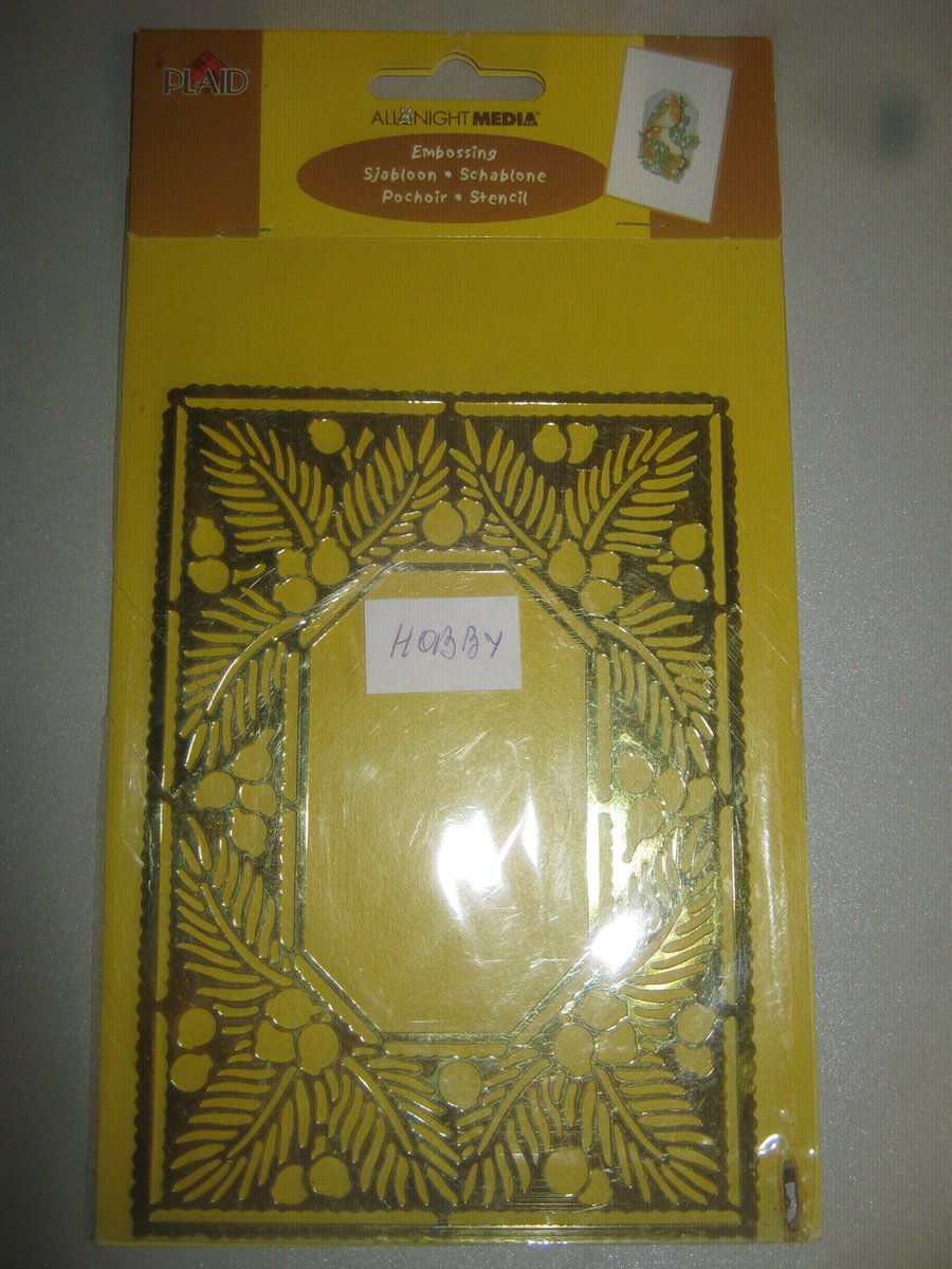 Embossing sjabloon goud