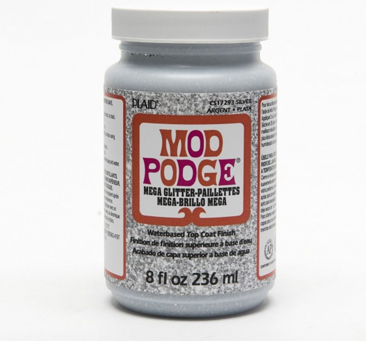 Mod Podge mega glitter silver 236ml