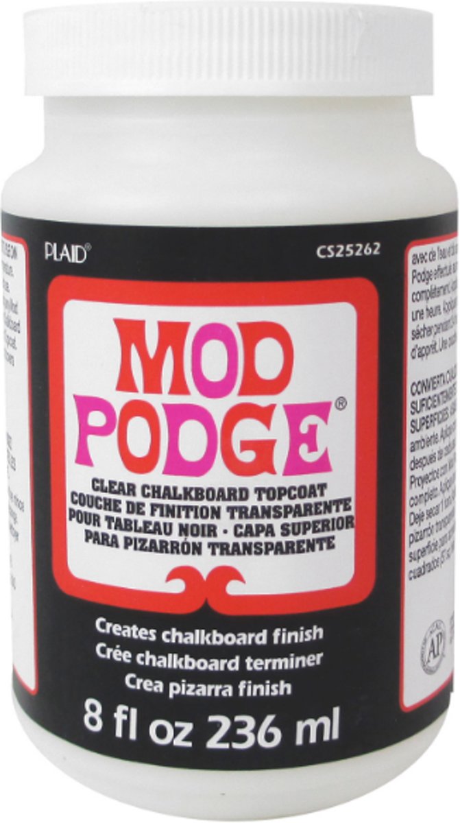 mod podge chalkboard topcoat