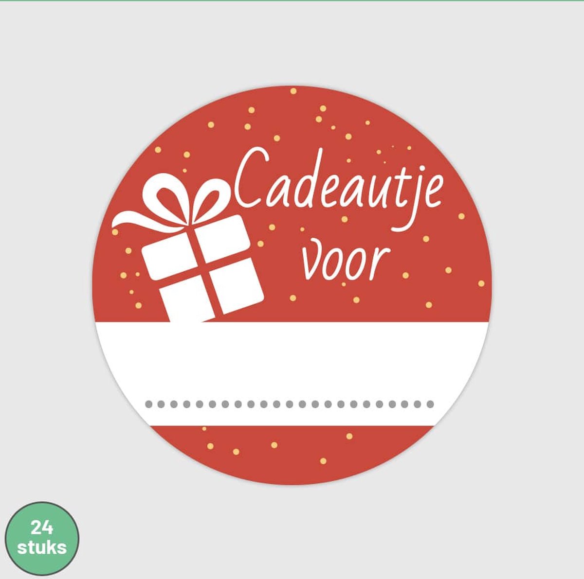 Cadeaustickers Sinterklaas met naam 24 stuks - Kado Inpakken - Cadeaulabels Sint & Piet