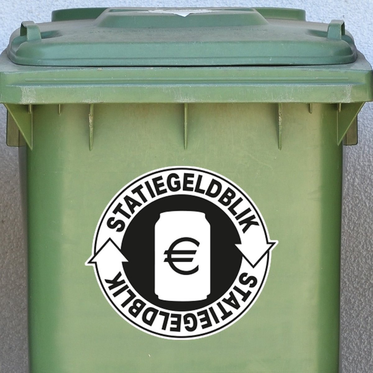 Statiegeld sticker BLIK 15cm - Statiegeldstickers - UV- en Waterproof - PLAKKERS