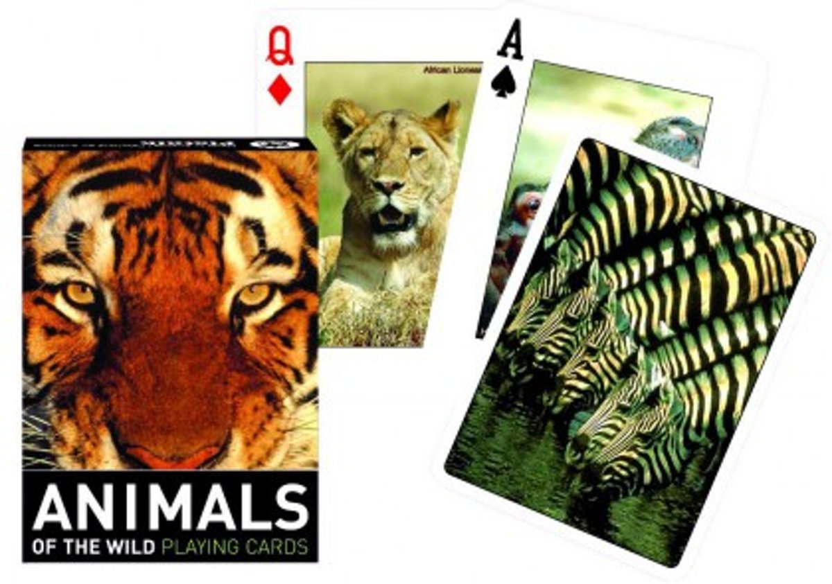 Planet Happy Animals of the Wild Speelkaarten - Single Deck