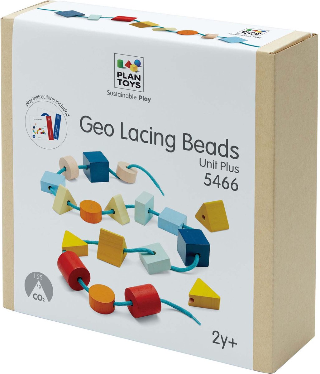 Plan Toys Lacing Geo Beads - Unit Link