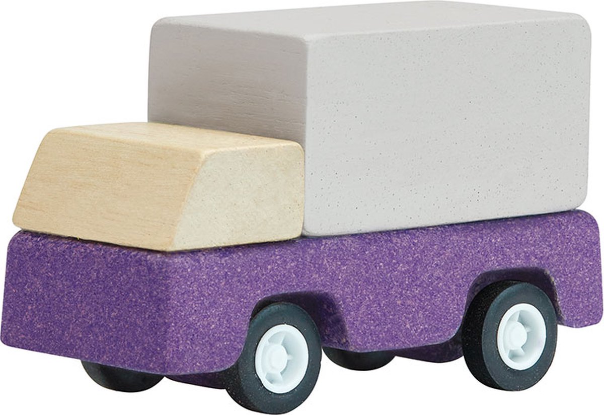 Plan Toys Paarse bestelwagen