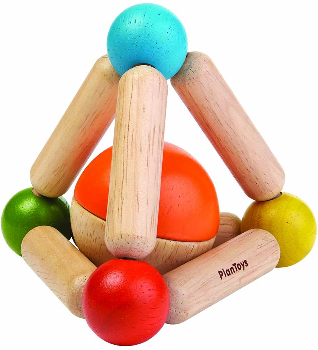 Plan Toys  houten rammelaar Triangle Clutching Toy