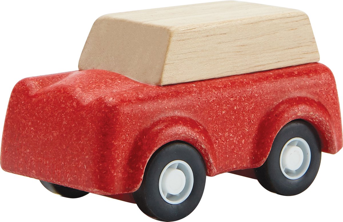 Plan Toys houten rode auto