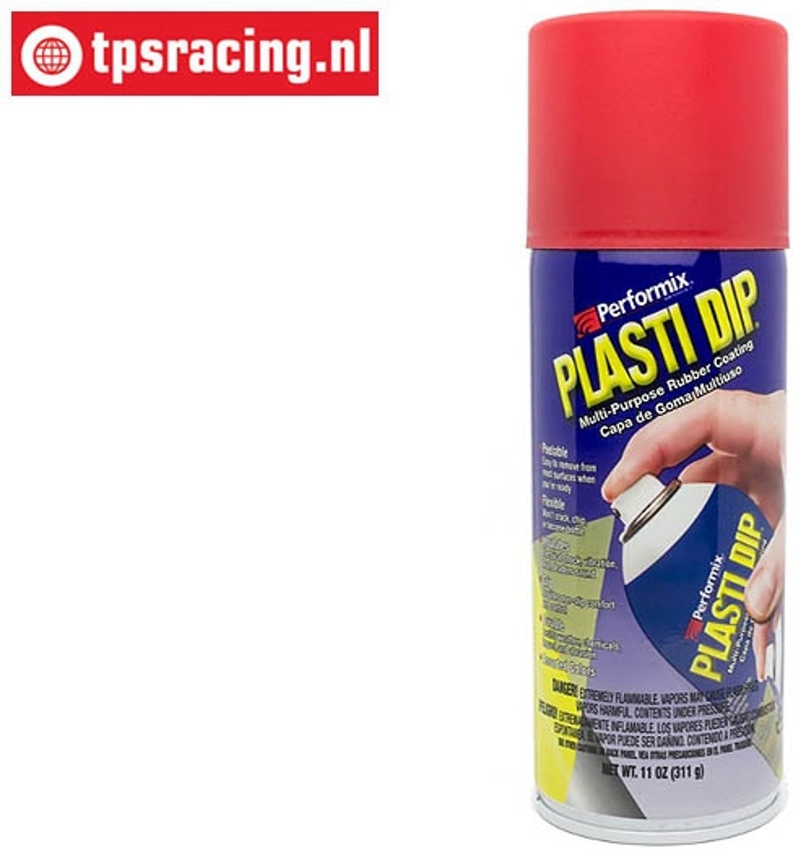 3080823 Plasti-Dip Rubber spray Vlam rood, 325 ml, 1 St.