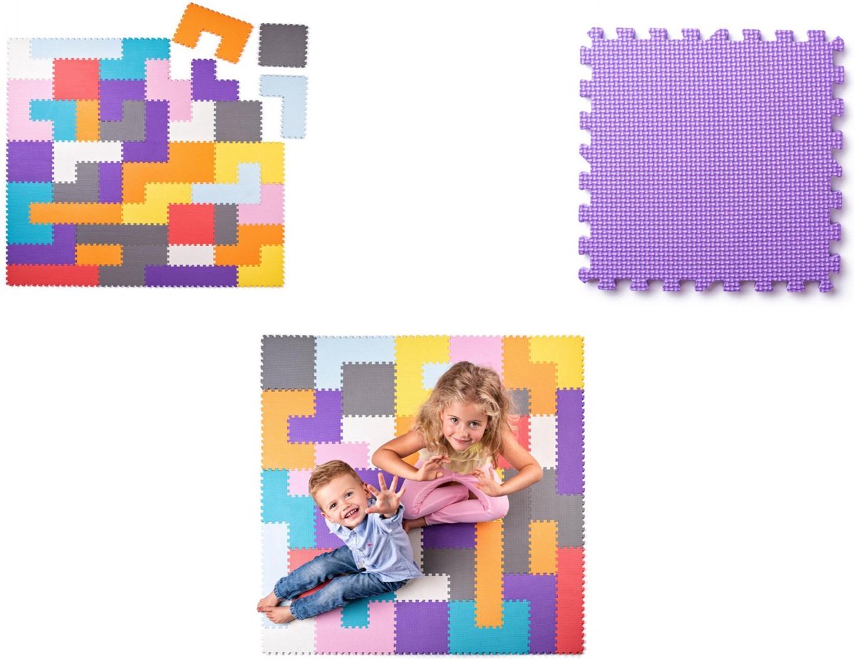 Plastica - Foam Puzzel - 40 stuks - Uitdagend - Breinkraker - 1jr+