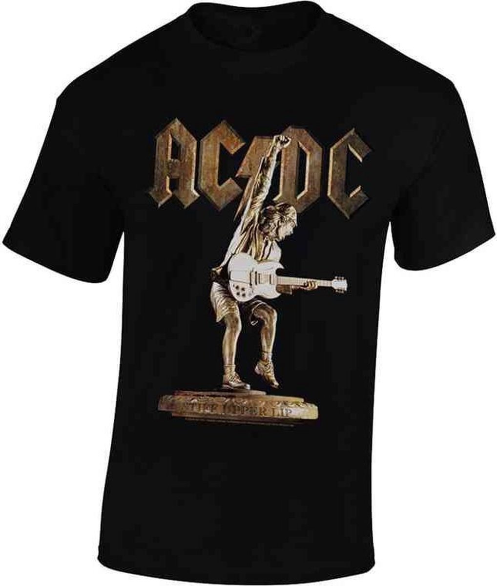 AC/DC Heren Tshirt -L- Stiff Upper Lip Zwart