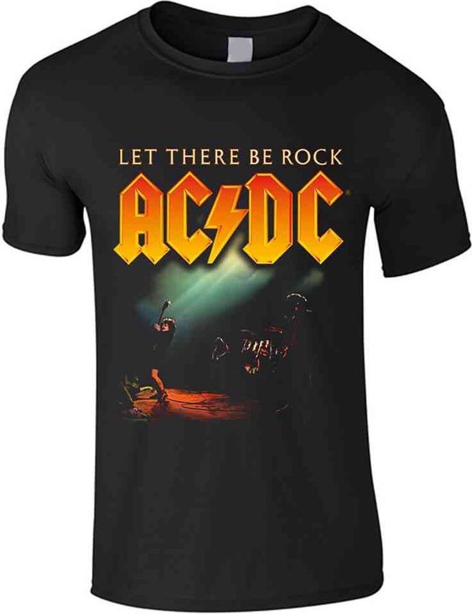 AC/DC Heren Tshirt -XXL- Let There Be Rock Zwart