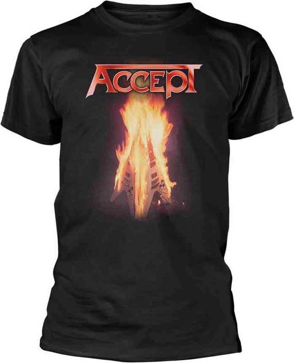 Accept Heren Tshirt -XXL- Flying V Zwart